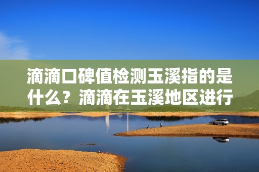 滴滴口碑值检测玉溪指的是什么？滴滴在玉溪地区进行口碑值检测吗？