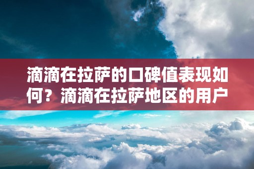 滴滴在拉萨的口碑值表现如何？滴滴在拉萨地区的用户对滴滴的评价如何？