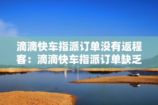 滴滴快车指派订单没有返程客：滴滴快车指派订单缺乏返程客的情况分析和解决方法