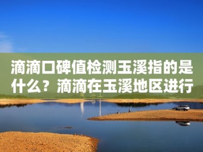 滴滴口碑值检测玉溪指的是什么？滴滴在玉溪地区进行口碑值检测吗？