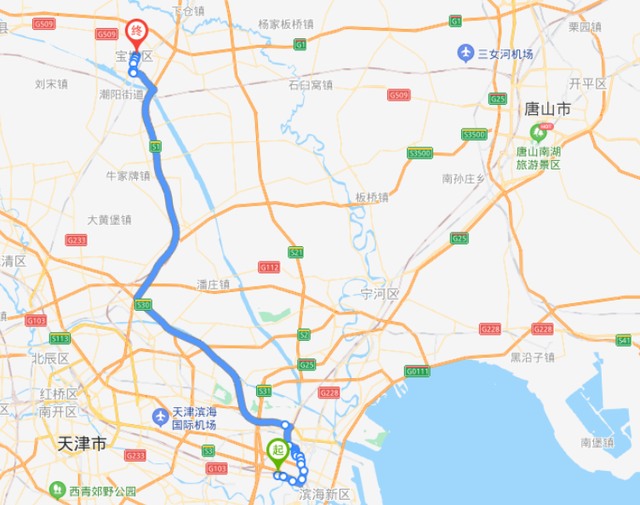 滴滴从塘沽到天津机场多少钱啊，塘沽到天津机场多远